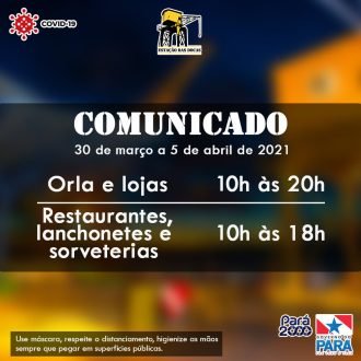 Confira o funcionamento da Estação e outros equipamentos turísticos em Belém