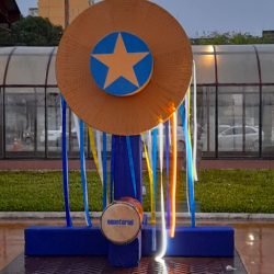 Estação recebe iluminação especial em comemoração aos 406 anos de Belém