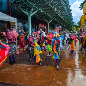 Público comemora 22 anos da Estação das Docas com carimbó e boi veludinho