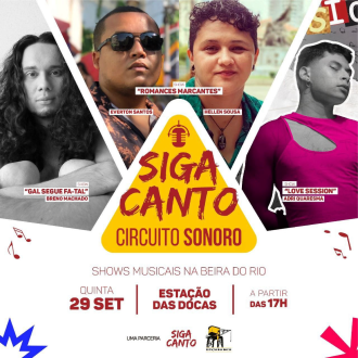 ESTAÇÃO DAS DOCAS TERÁ PROGRAMAÇÃO MUSICAL NESTA QUINTA-FEIRA, 29