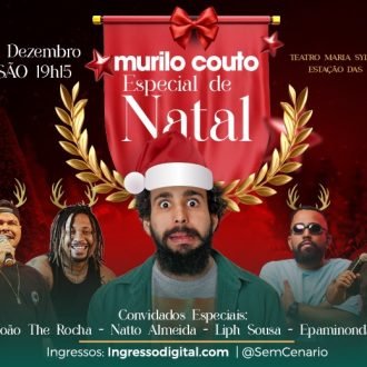 Murilo Couto apresenta “Especial de Natal” no Teatro Maria Sylvia Nunes, dia 21 de dezembro